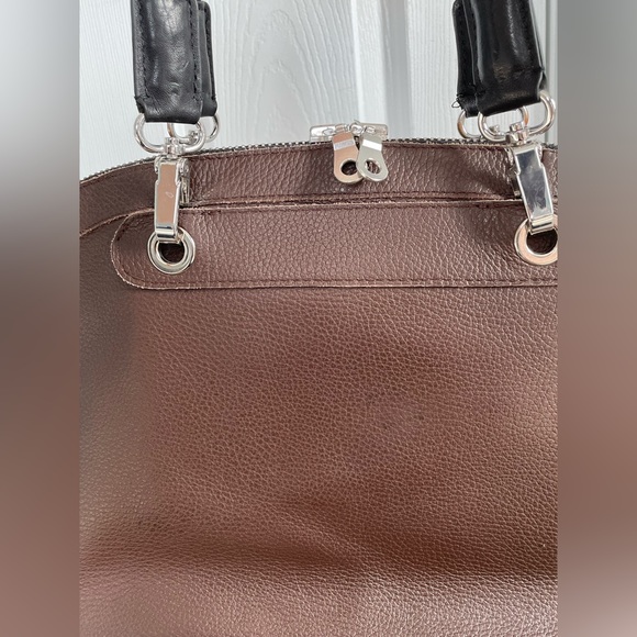 Barbara Rihl Paris Leather Zip - Around Purse Travel Tote Bag, Brown, Women’s - Picture 9 of 9